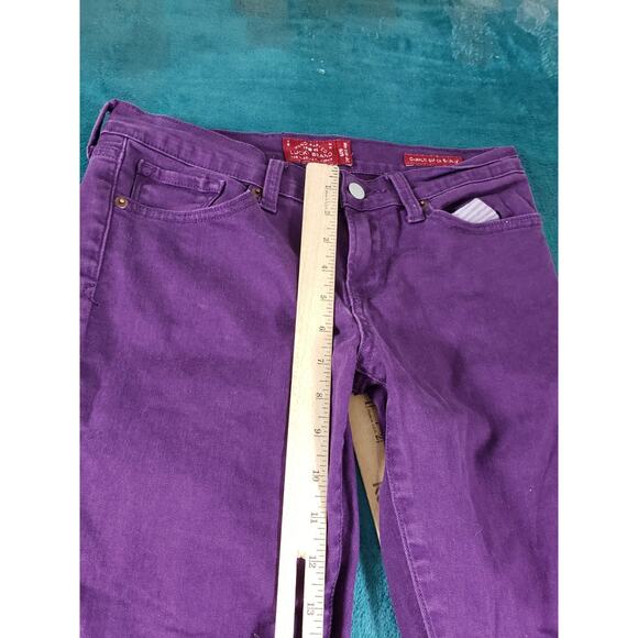 Lucky Brand Jeans Size 6 Womens Purple Stretch Pants Mid Rise Charlie Skinny - Picture 8 of 14